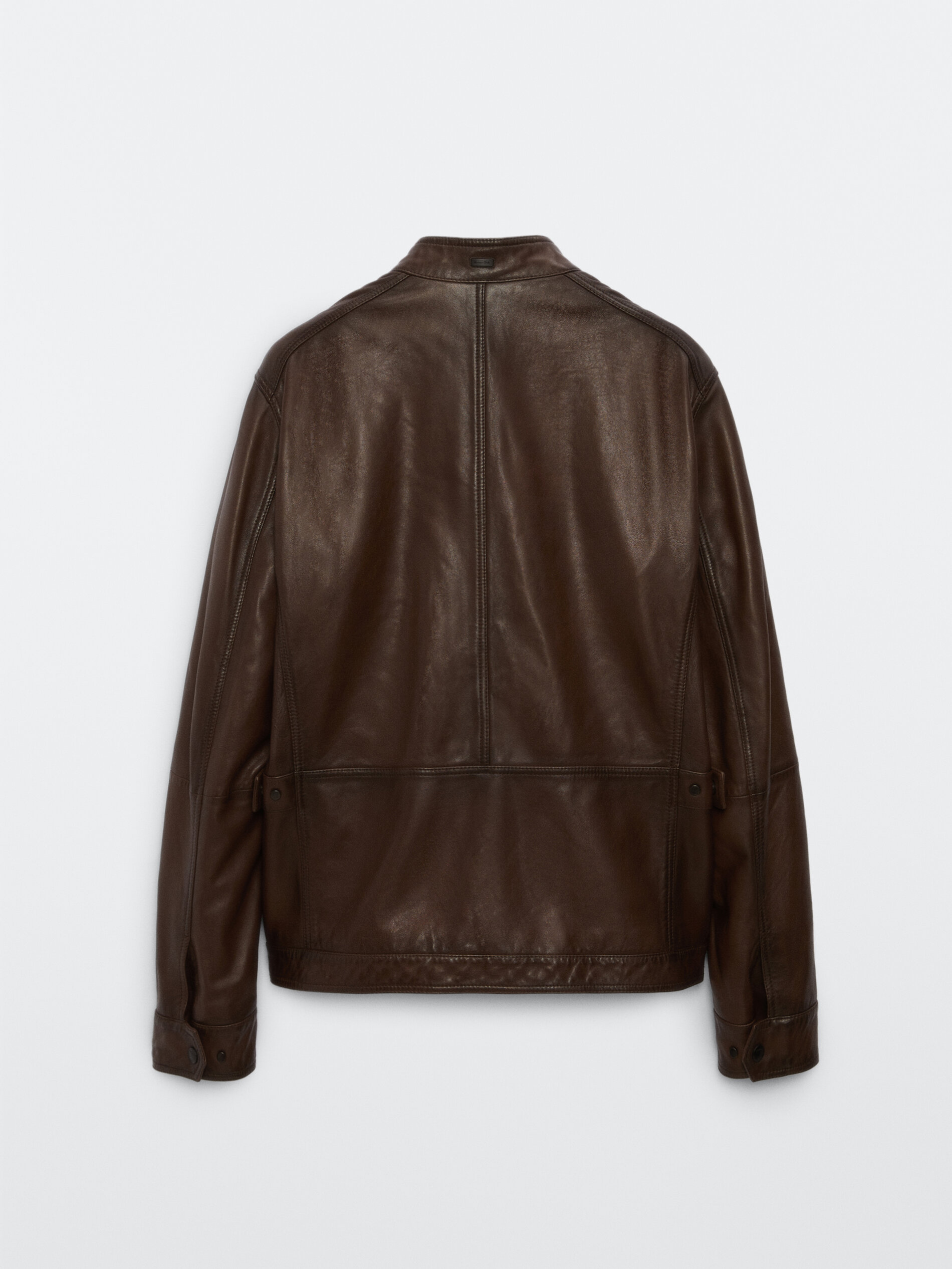 Woojo Mens Leather Biker Jacket WJ056 Woojo Mens Leather Biker Jacket WJ056